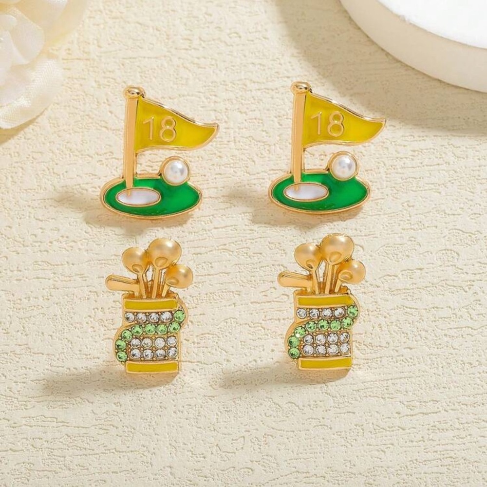 ⛳️ Golf Earrings ⛳️ - Picture 3 of 5